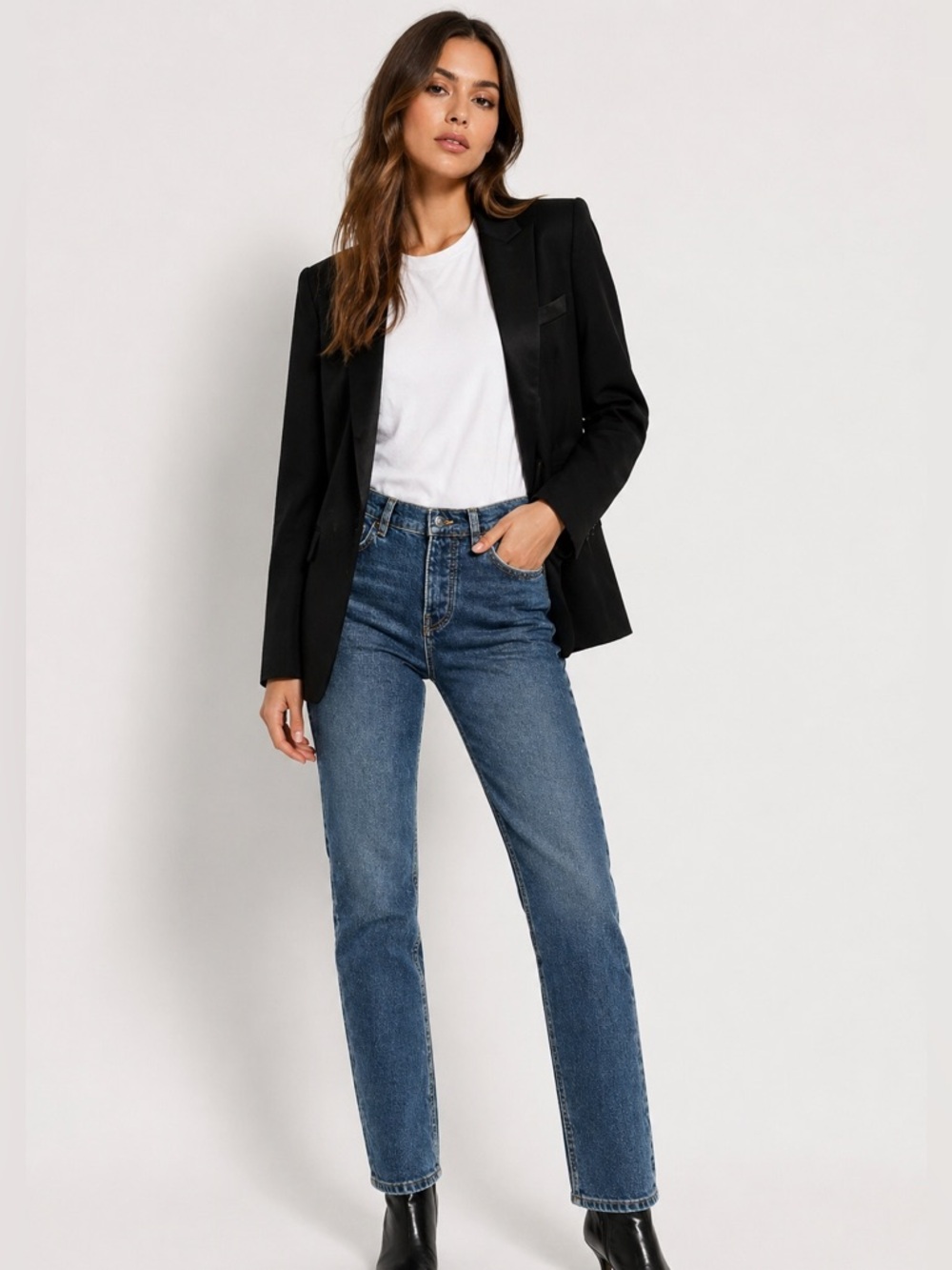THE KOOPLES Slim Blue Denim Jeans NWT Size 29 Button Fly Straight Leg $210